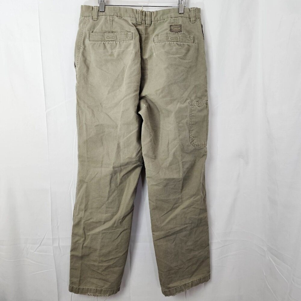 READ Columbia Khaki Pants Mens 34x30 Straight Leg Distressed Outdoor Hiking Y2K - Picture 2 of 14